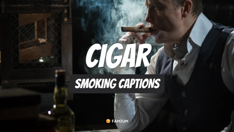 Cigar Smoking Captions for Instagram